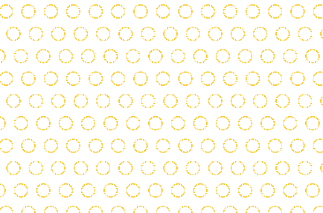 Geometric Yellow Circles Repeating on Transparent Background