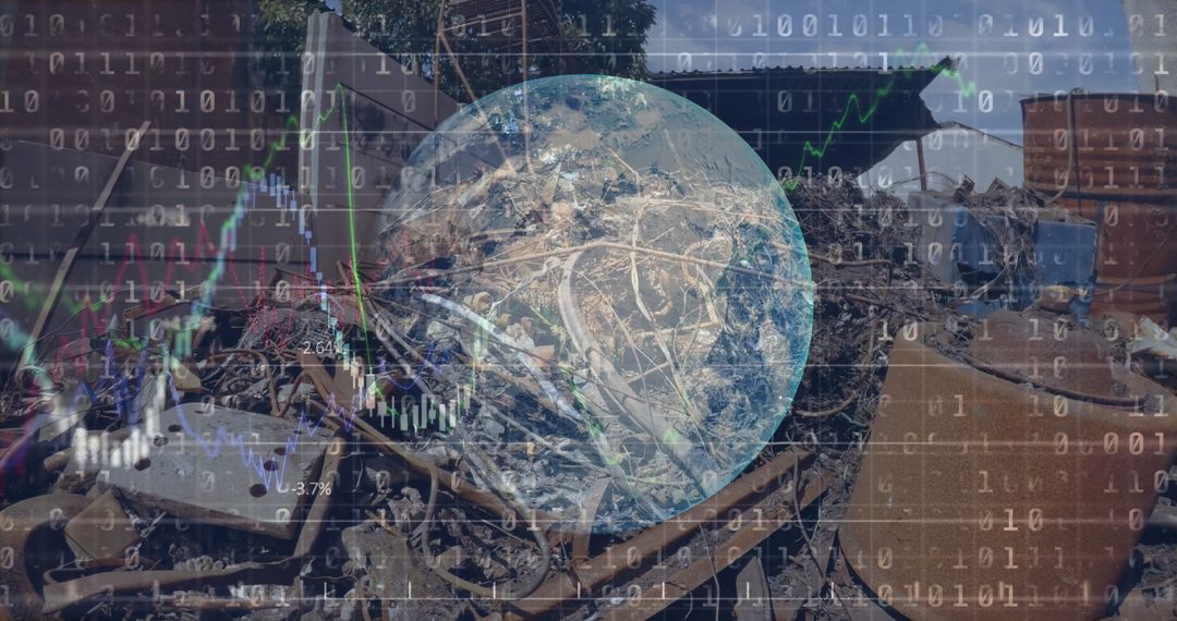 Global Shipping and Connections with Network Overlay on Globe