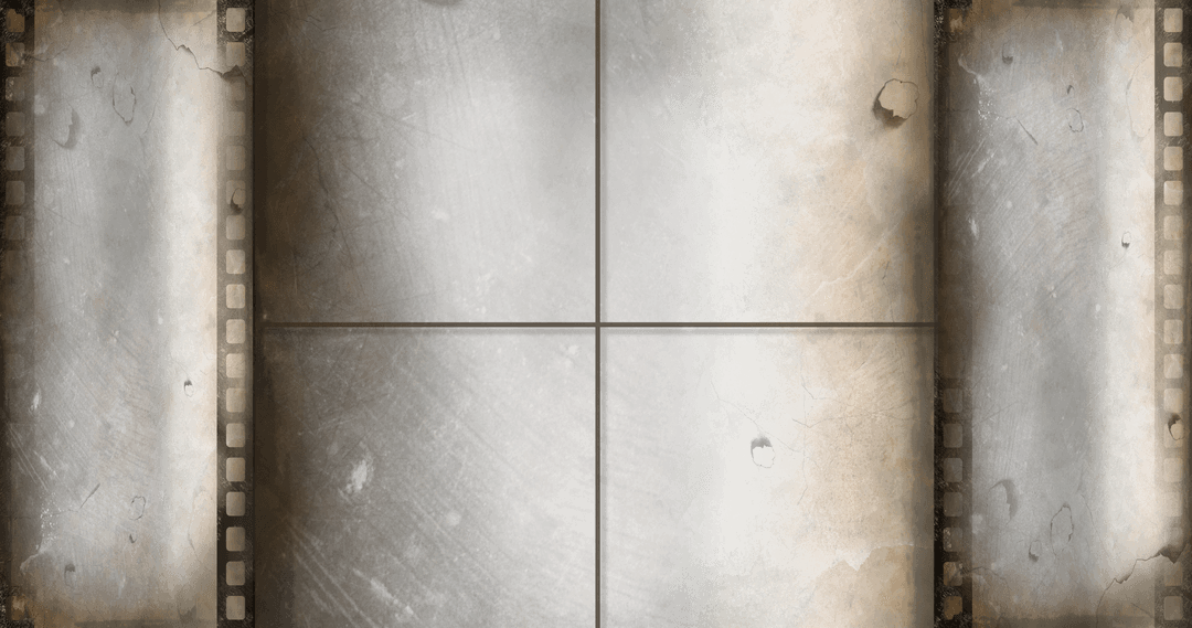 Vintage Film Strip Design on Transparent Background Mockup