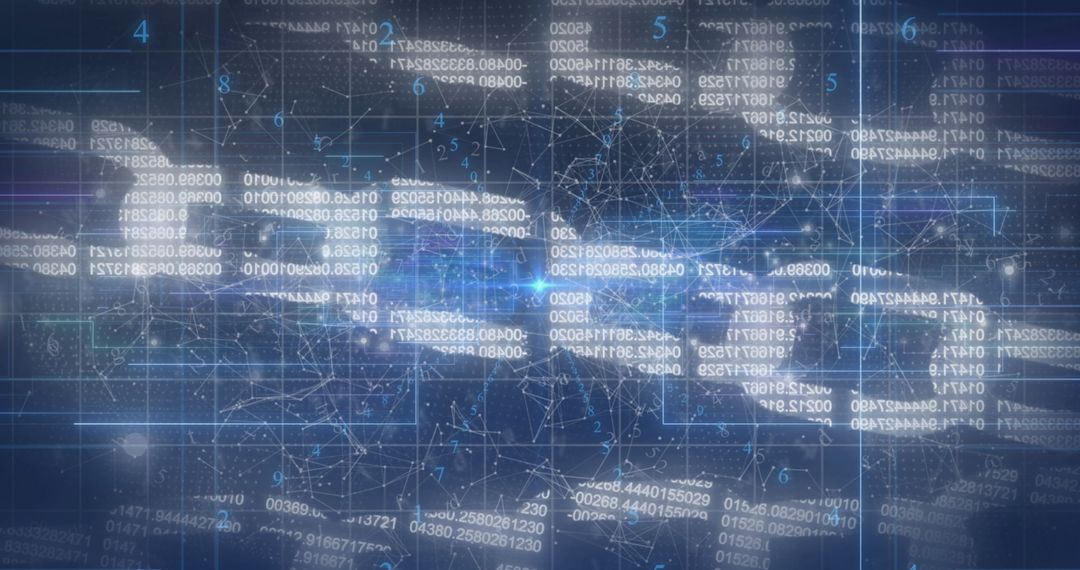 Digital Interface with Blockchain Technology Concept