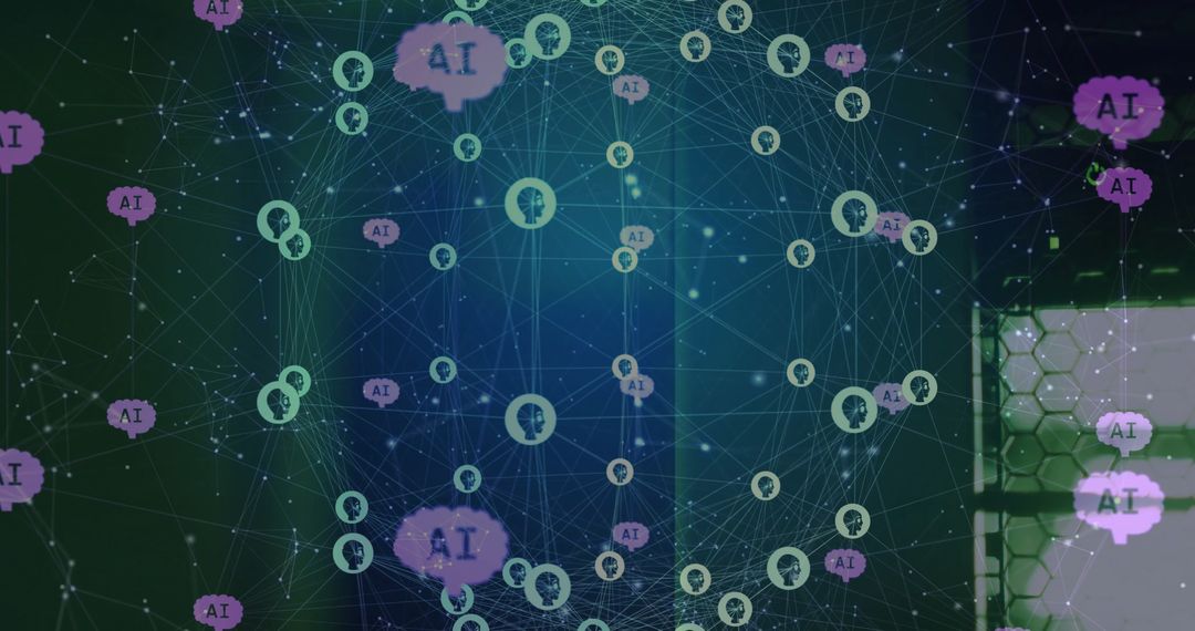 Global Artificial Intelligence and Data Connectivity Minimalist Design