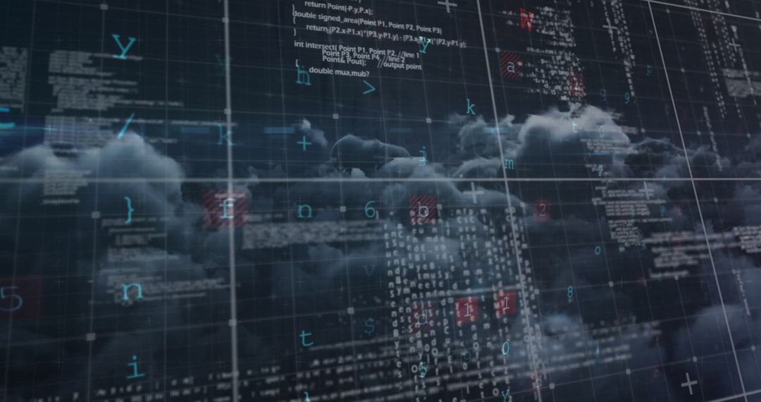 Digital Code and Algorithms in Futuristic Virtual Space - Free Images, Stock Photos and Pictures on Pikwizard.com
