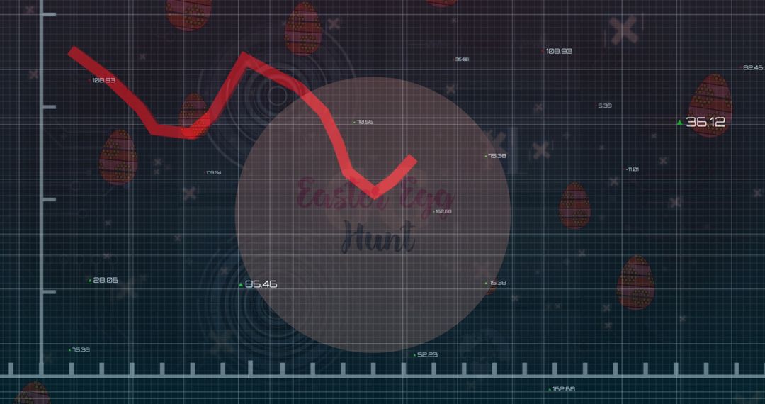 Economic Downturn in Festive Context with Easter Eggs