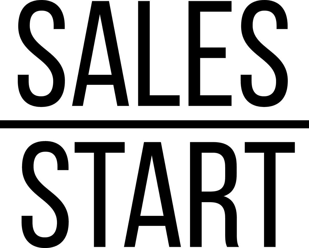 Sales Start Text with Trade Shopping Theme Transparent Background