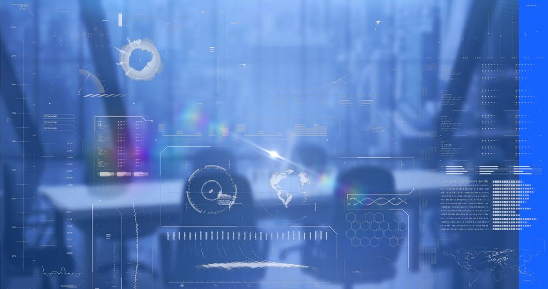 Futuristic Data Processing with Digital Interfaces in Office