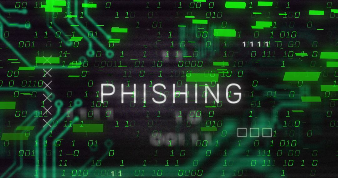 Phishing Alert Concept with Digital Cyber Security Display