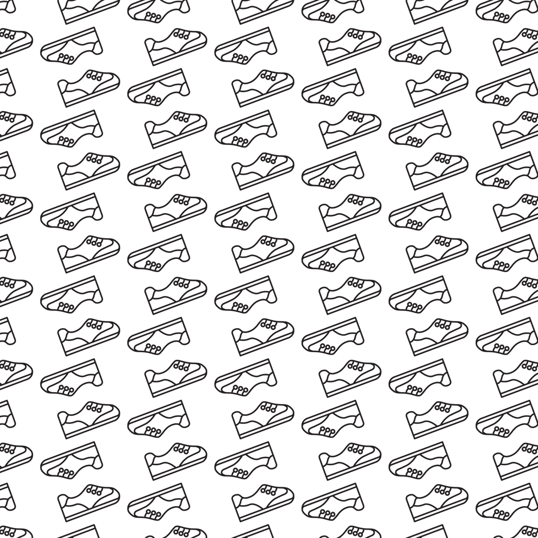 Black Pattern Symbols on Transparent Background Vector