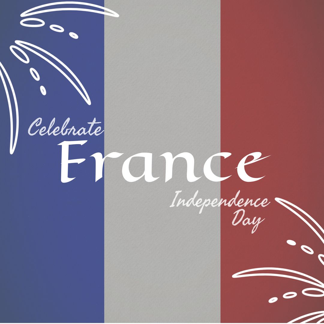 Celebrating France Independence Day Flag Background Design