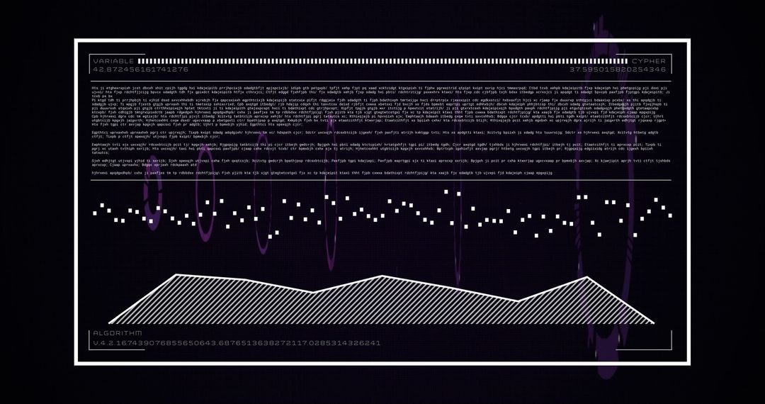 Innovative Digital Data Analytics on Black Background