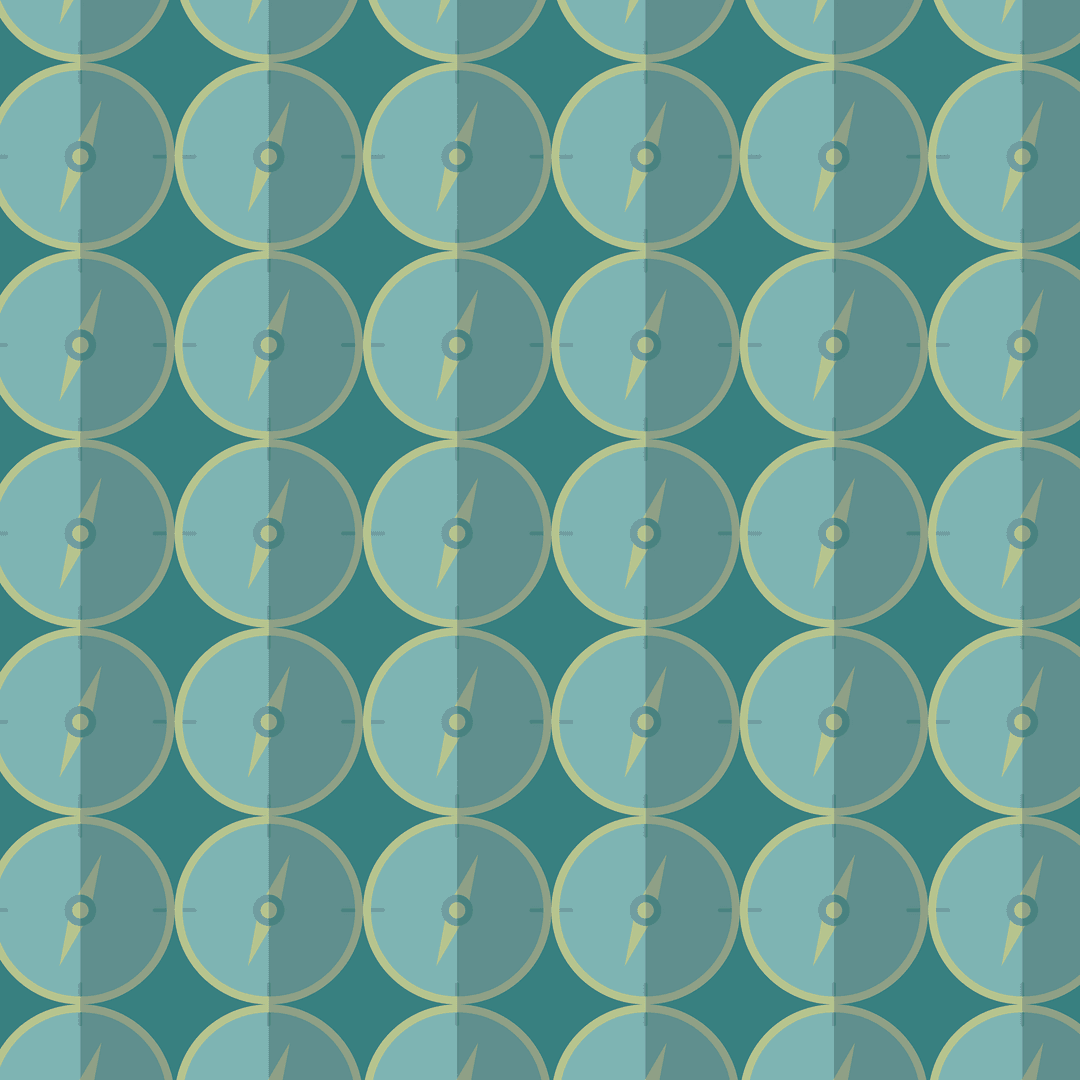 Transparent Repeating Green Circular Pattern on Mesh Background