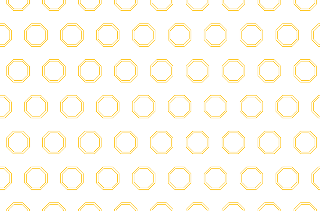 Repeated Octagon Outline Pattern on Transparent Background