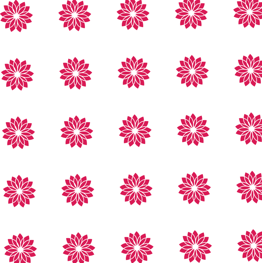 Pink Floral Pattern on Transparent Background Ambience Creation