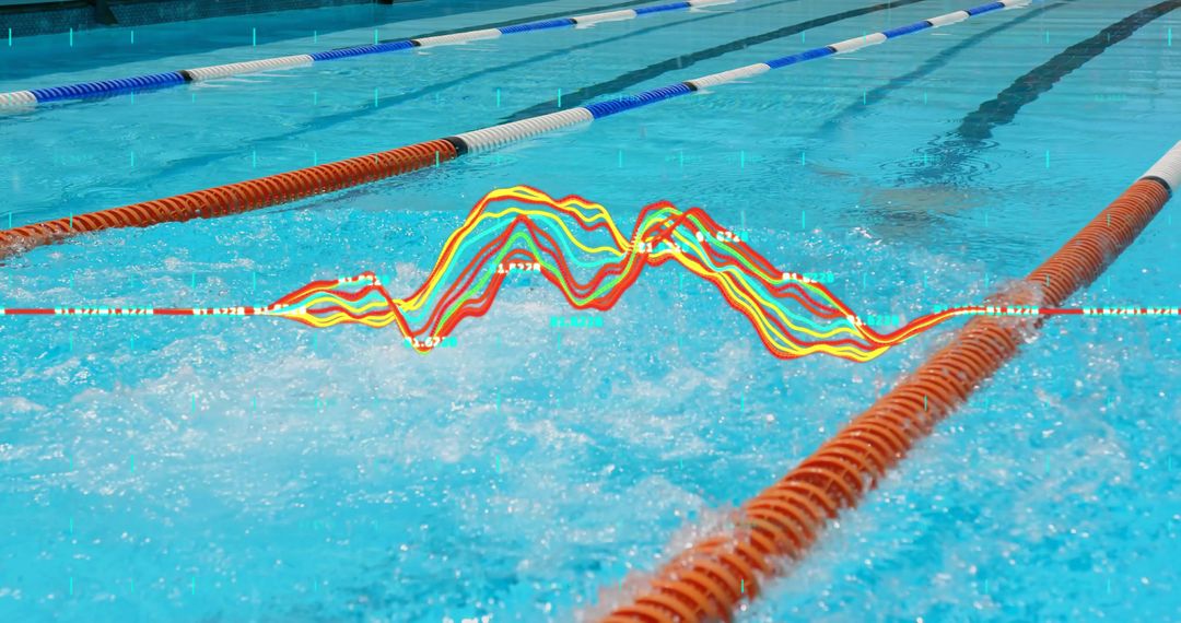Dynamic Waveform Visualization Across Swimming Pool