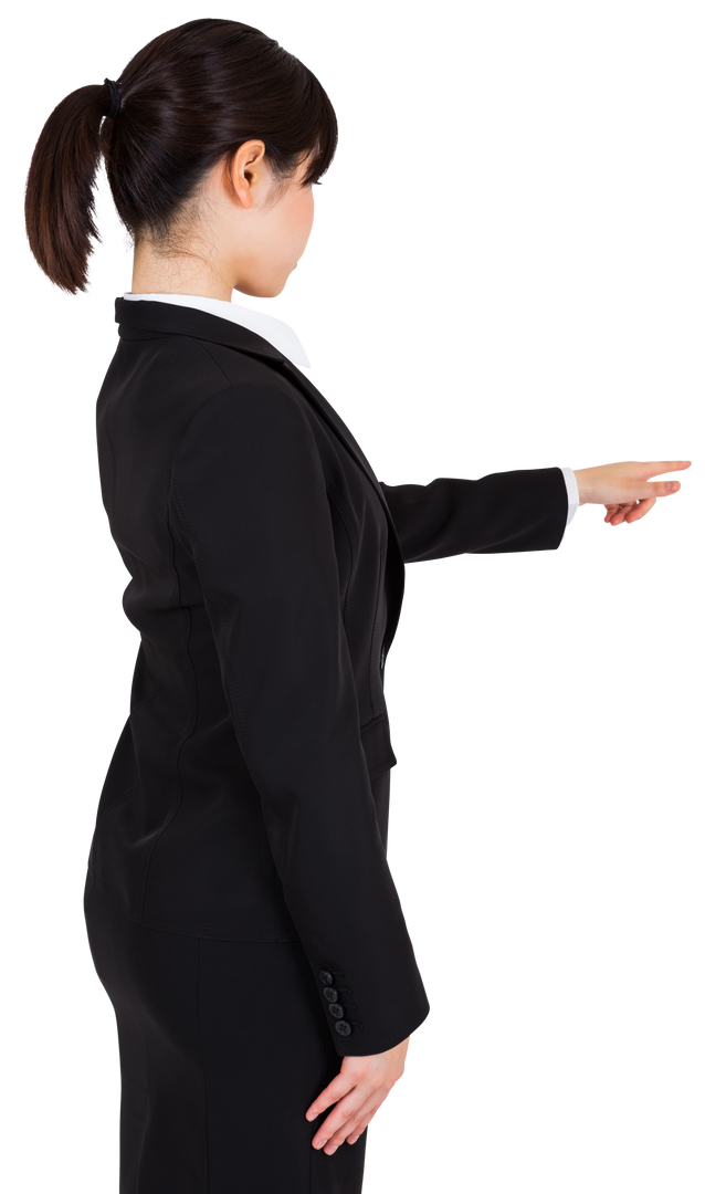 Businesswoman Pointing on Transparent Background - Download Free Stock Images Pikwizard.com