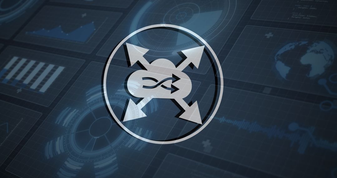 Abstract Technology Network Digital Interface