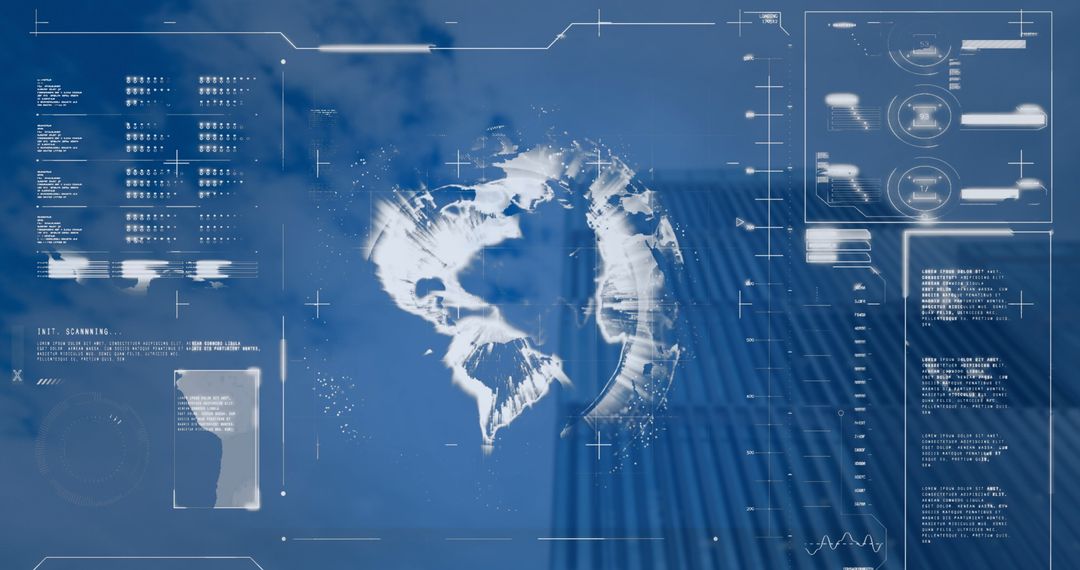 Global Data Processing Interface Against Urban Skyline