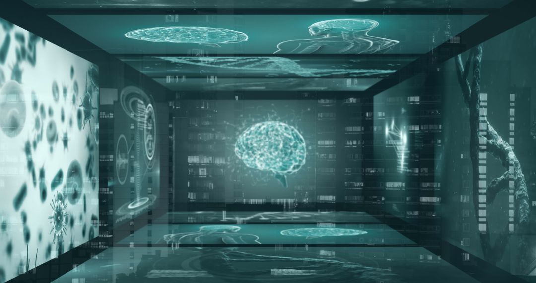 Medical Data Processing with Futuristic Digital Interface