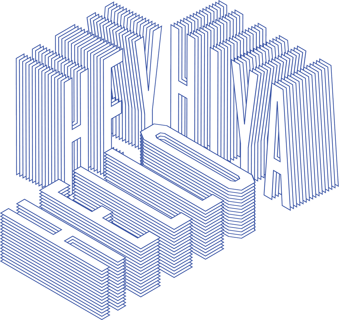 3D Effect Transparent Illustration with Greeting Words on White