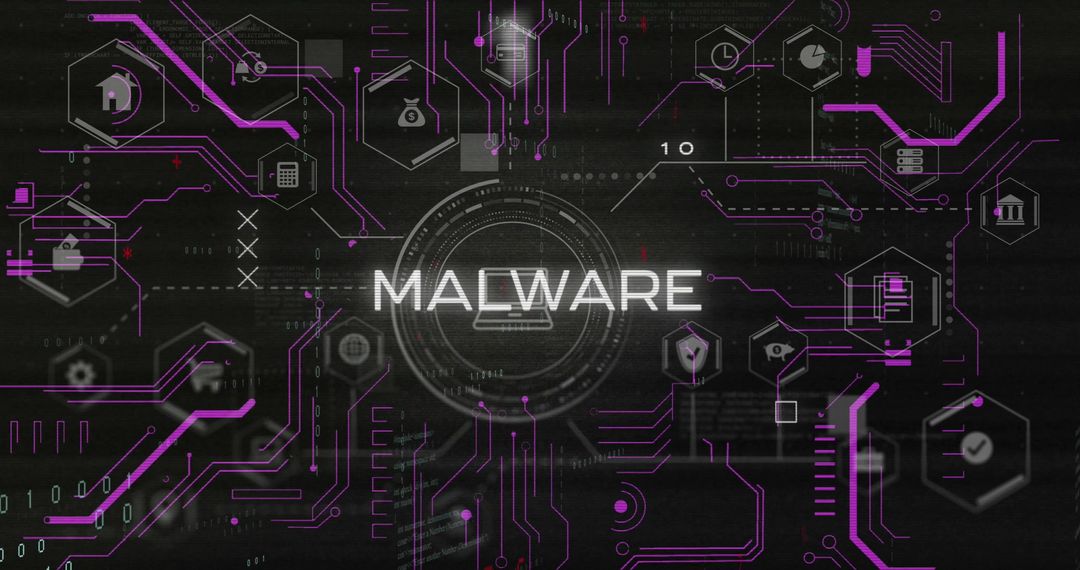 Digital Interface Highlighting Malware Threat