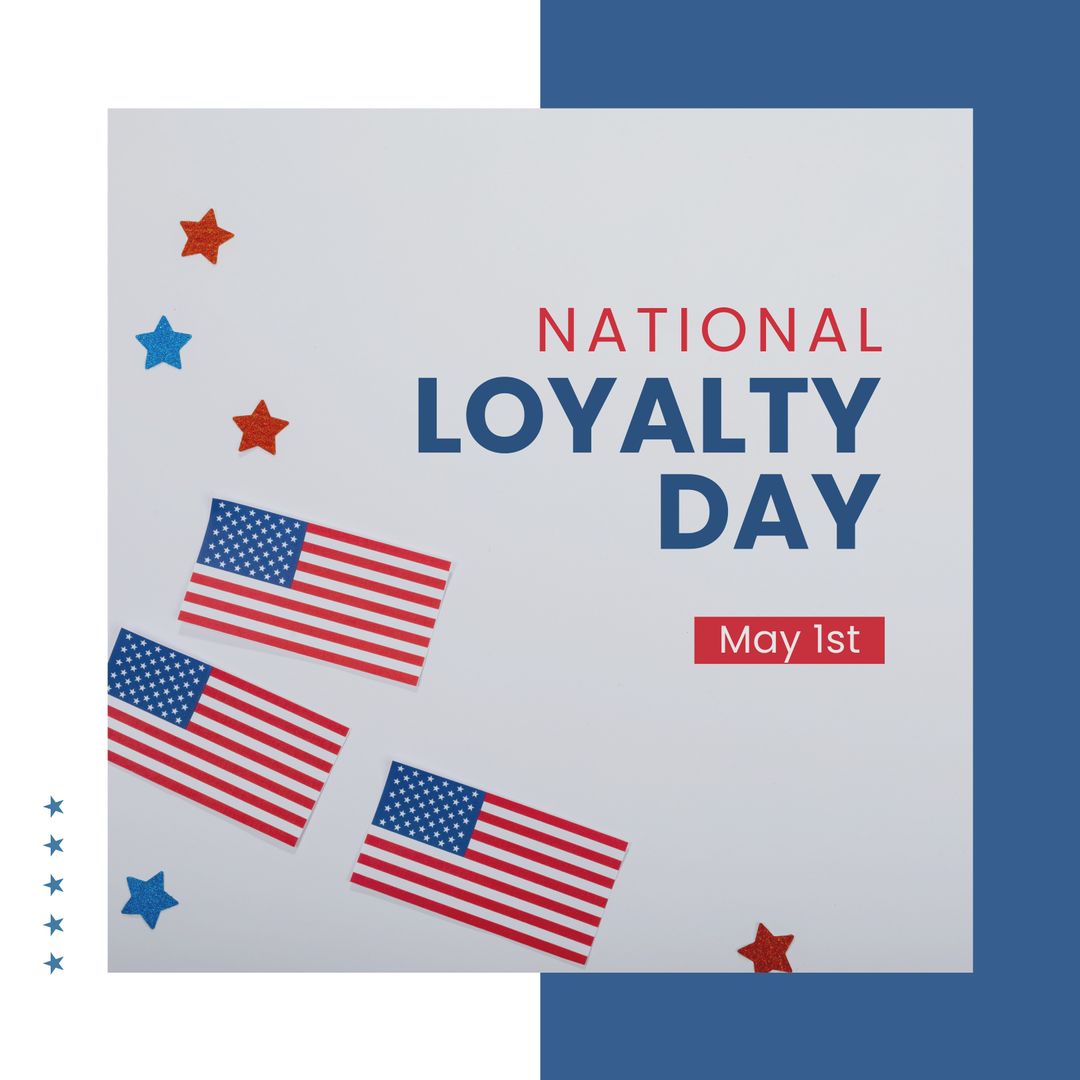 National Loyalty Day Celebration with American Flags