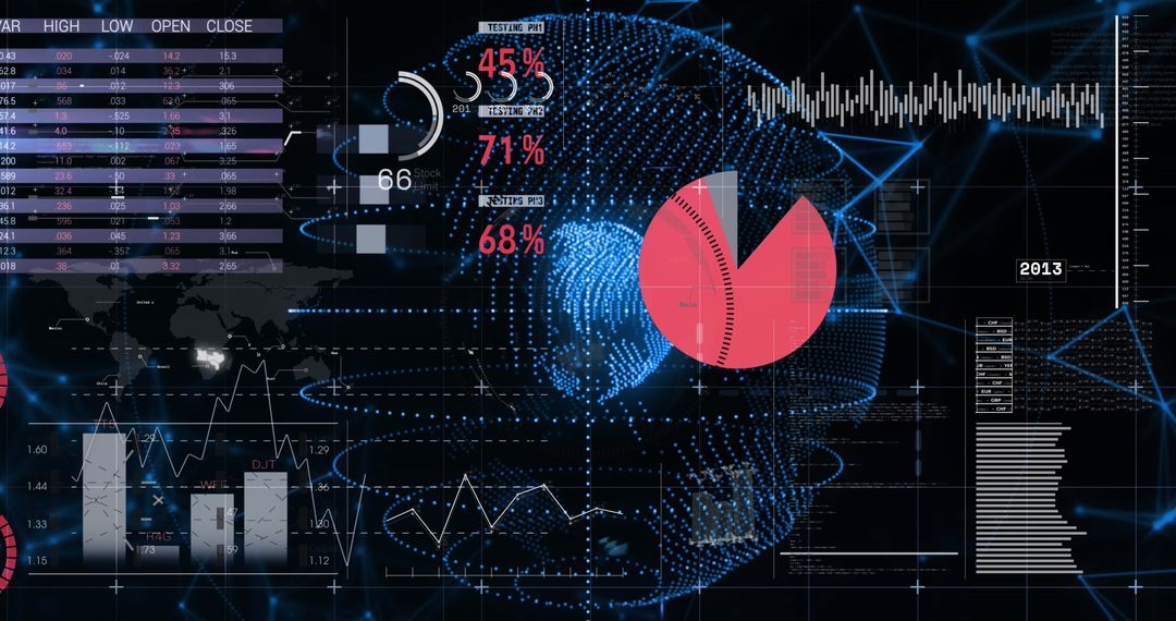 Digital Data Visualization with Global Networking Elements
