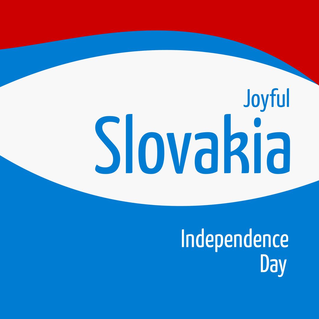 Colorful Design Celebrating Slovakia Independence Day