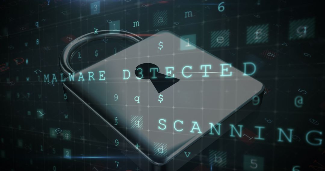 Digital Security and Data Protection Concept with Padlock