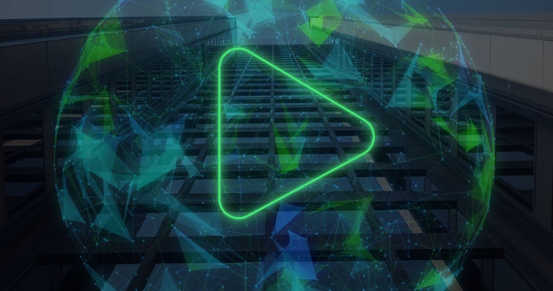 Digital Network Globe Over Cityscape Symbolizing Connectivity