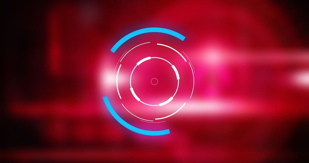 Digital Scope Scanning Futuristic Data Interface