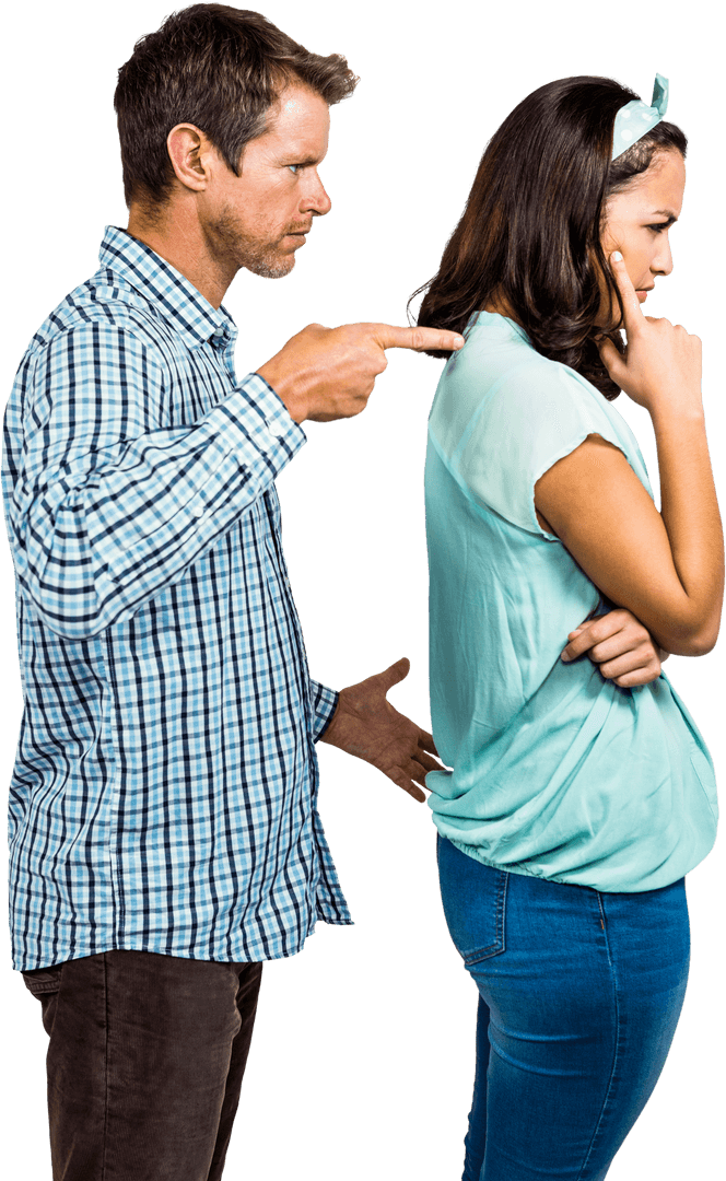 Transparent Argument Between Couple Pointing and Considering