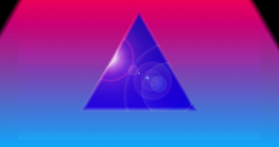 Neon Kaleidoscope Triangles with Saturated Gradient Background