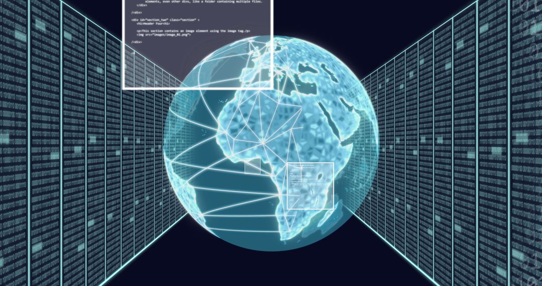 Virtual Network with Holographic Globe and Coding