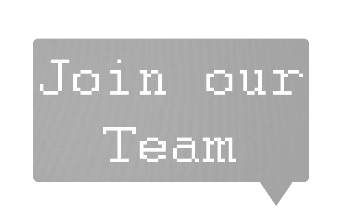 Transparent Speech Bubble with Join Our Team Text Invitation