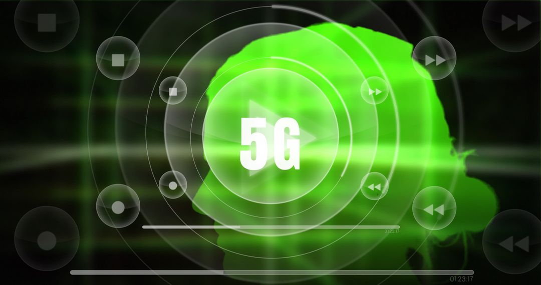 Digital 5G Technology and Connectivity Concepts