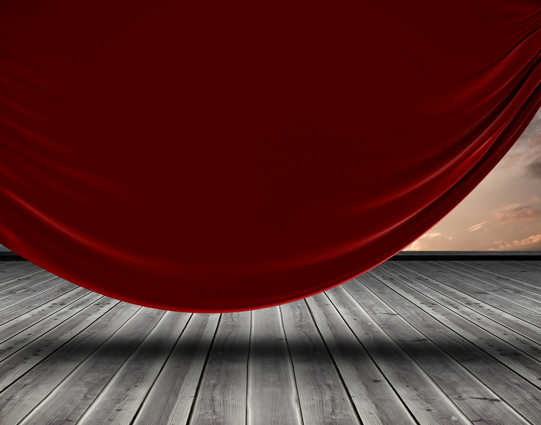 Red Curtain Drapes Semi-Opened to Transparent Background - Download Free Stock Images Pikwizard.com