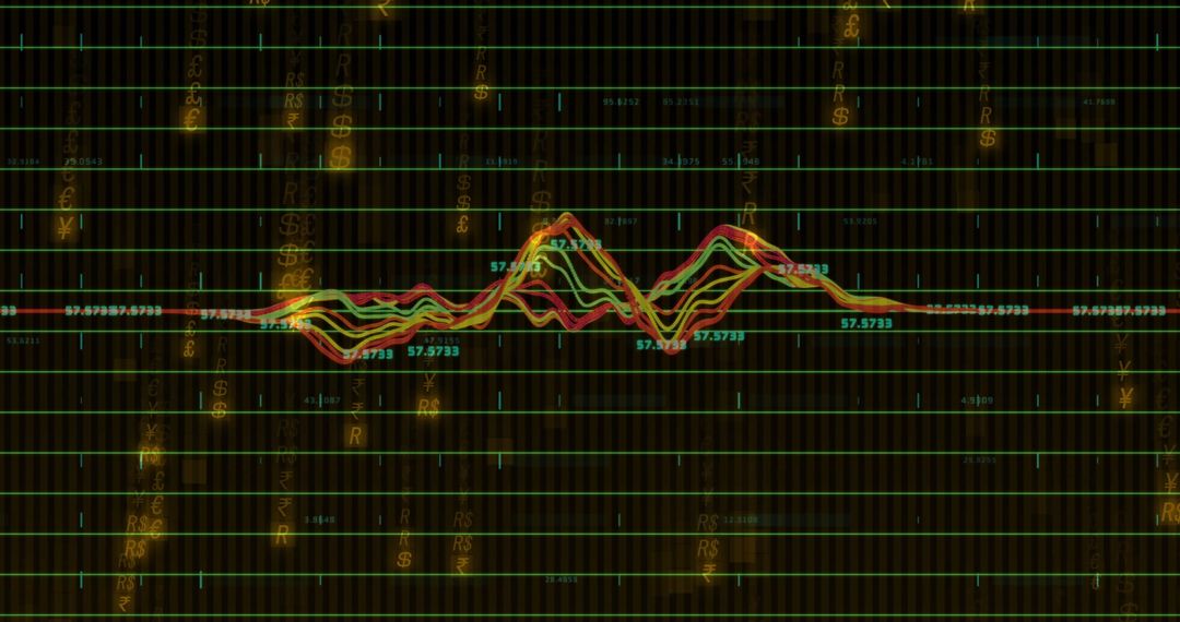 Futuristic Financial Dashboard with Holographic Graphs