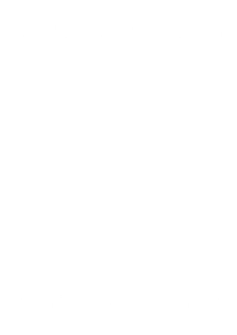 White Decorative Motifs with Copy Space on Transparent Background