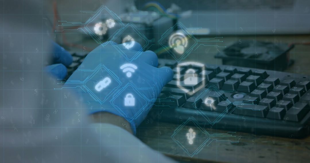 Digital Interaction with Futuristic Technology Holograms