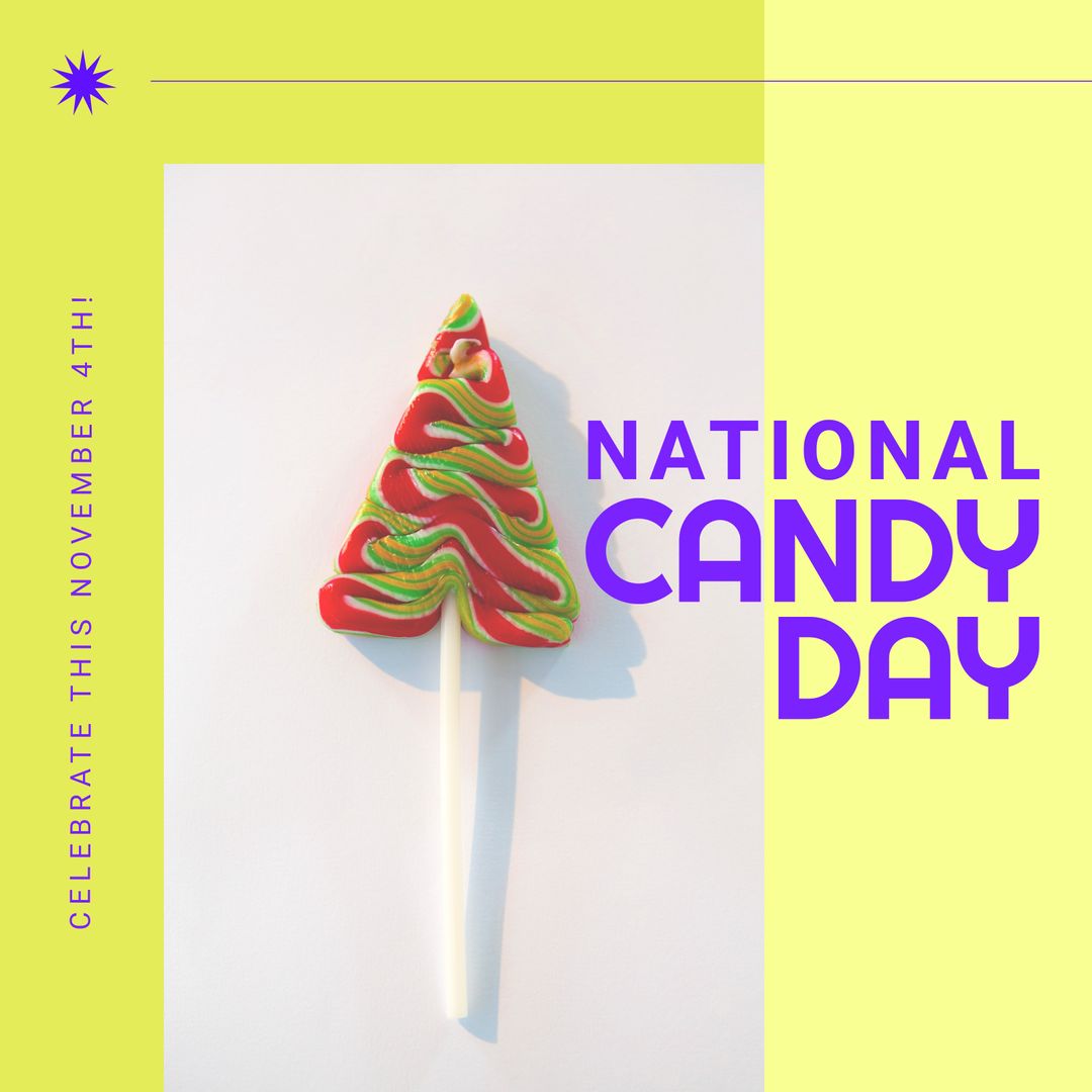 Spiral Triangle Lollipop Celebrating National Candy Day