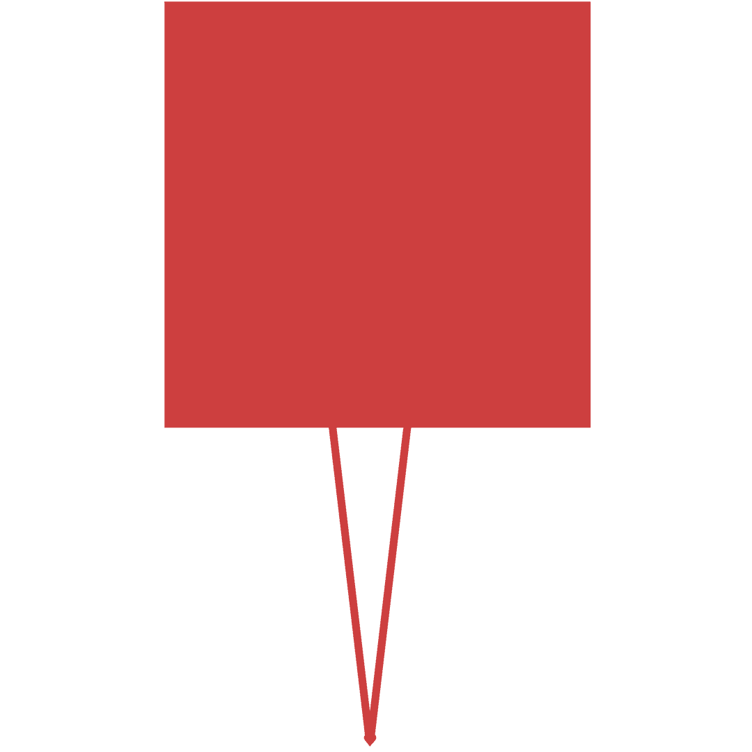 Red Tag with Copy Space, Isolated Transparent Background