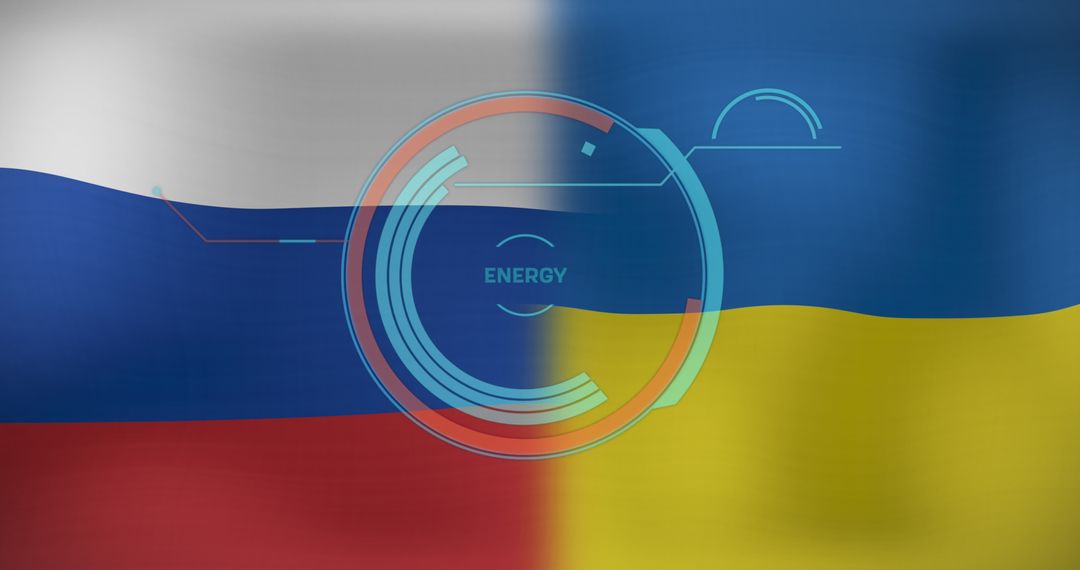 Energy Dynamics Between Russian and Ukrainian Flags