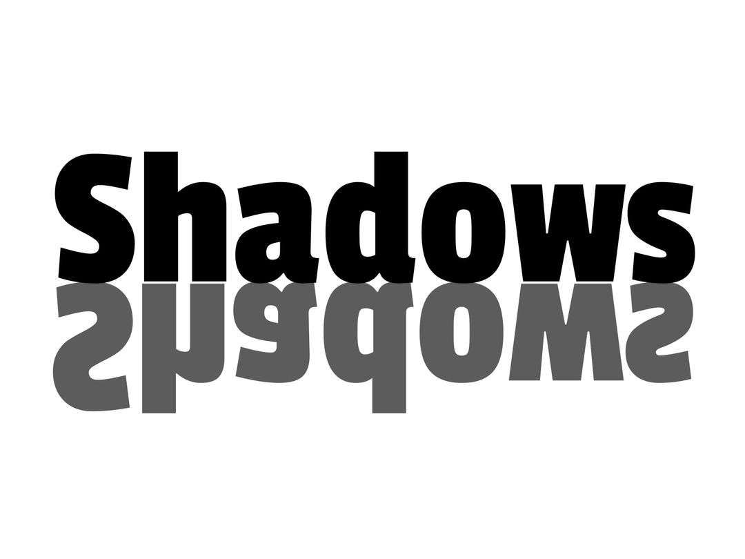 Shadows Text Design with Reflective Effect for Thriller Events - Download Free Stock Templates Pikwizard.com