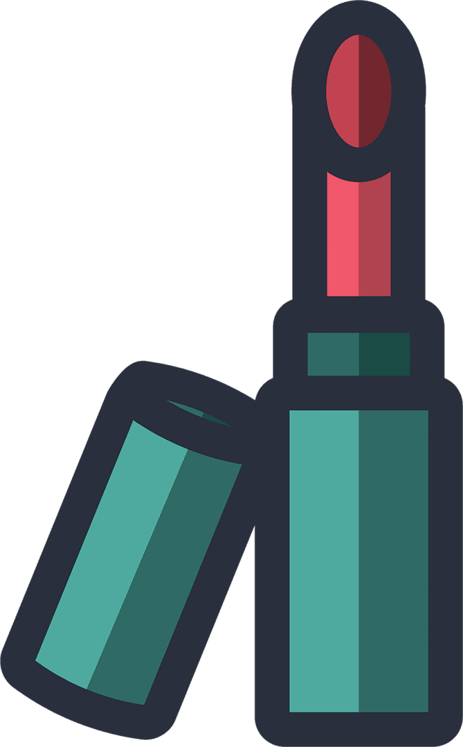 Red Lipstick Illustration Transparent Background Vector