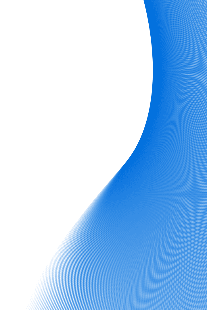 Abstract Blue and Black Shape with Transparent Background