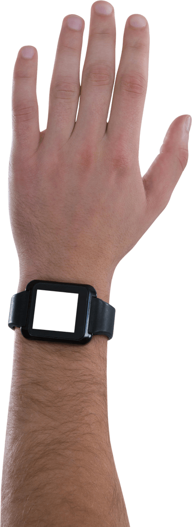 Hand Displaying Transparent Smart Watch Design Concept