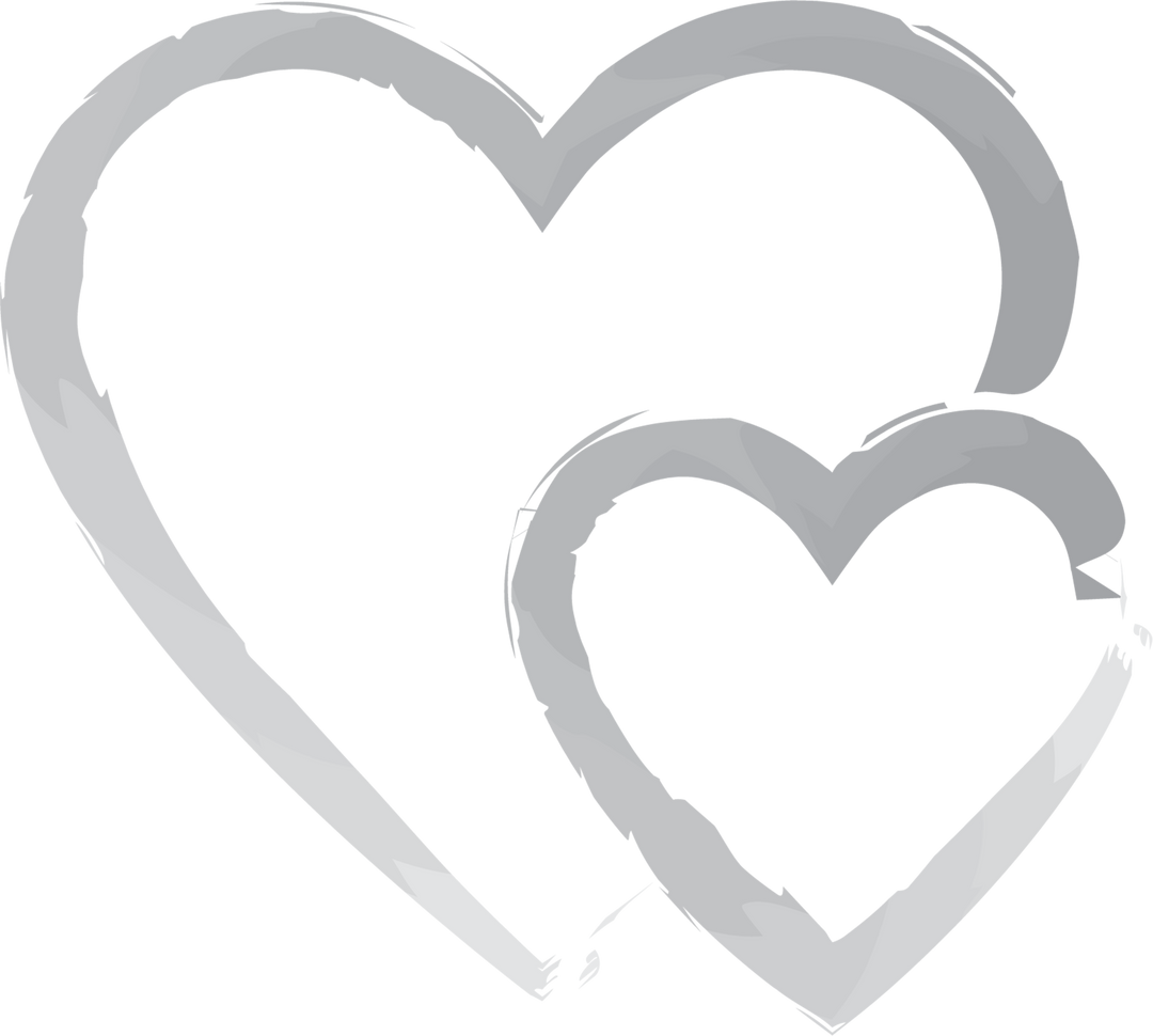 Stylized Gray Heart Design On Transparent Background - Download Free Stock Images Pikwizard.com