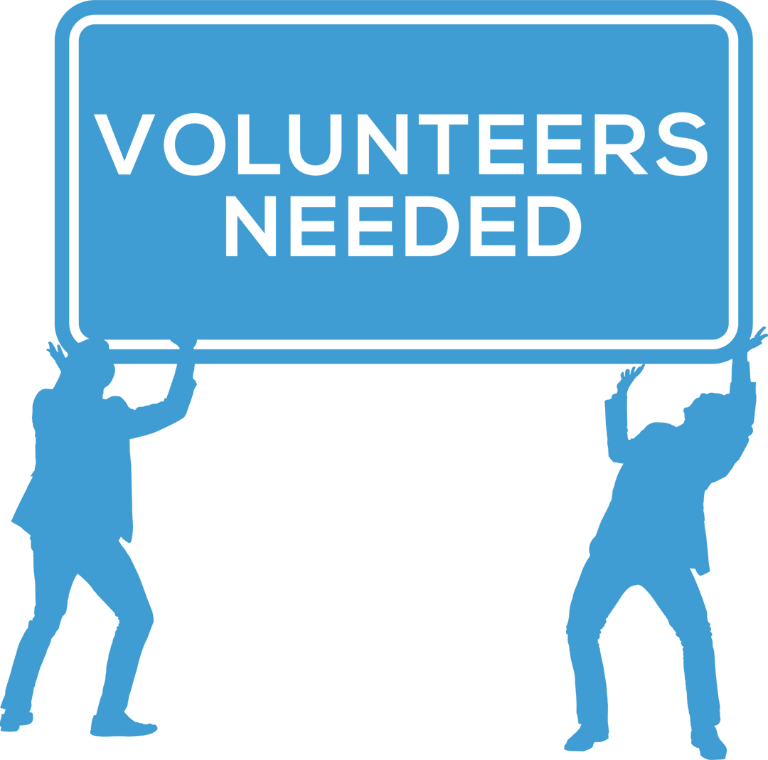 Digital Silhouettes Holding Volunteers Needed Sign Transparent - Download Free Stock Images Pikwizard.com