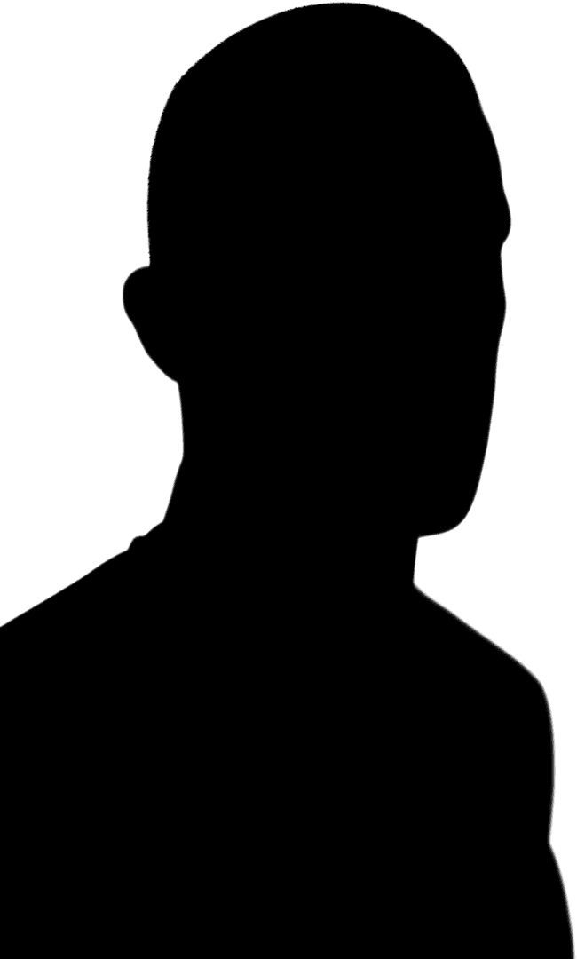 Silhouette of Sportsman on Transparent Background for Competition Theme