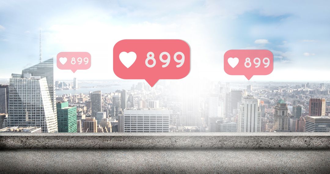 Digital Influence in Urban Spaces Concept Visualization