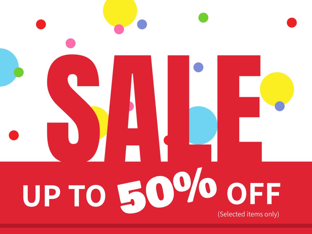 Vibrant Sale Banner with Bold Limited Time Offer